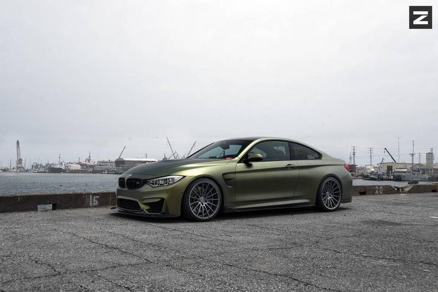  BMW M4 Coupe Matte Gold on Zito Wheels 2016 года  (фото 3 из 10)